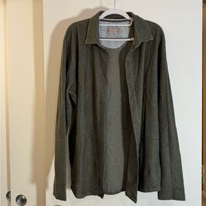 Men's Olive Green Shirt Jacket